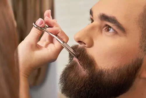 dégradé barbe